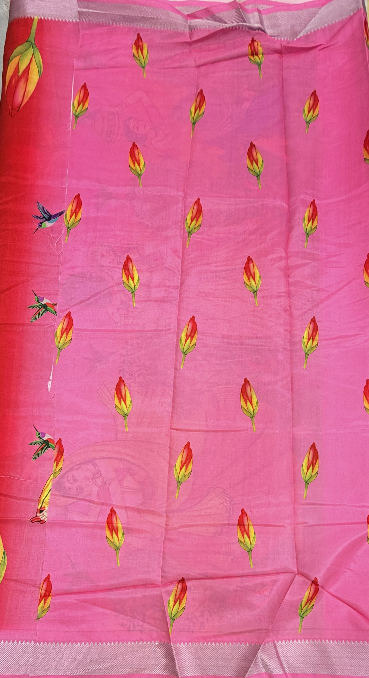 Digital Print Saree Mangalagiri Border 10