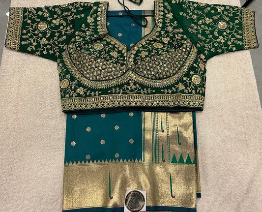 Paithani with Stitched Blouse 1