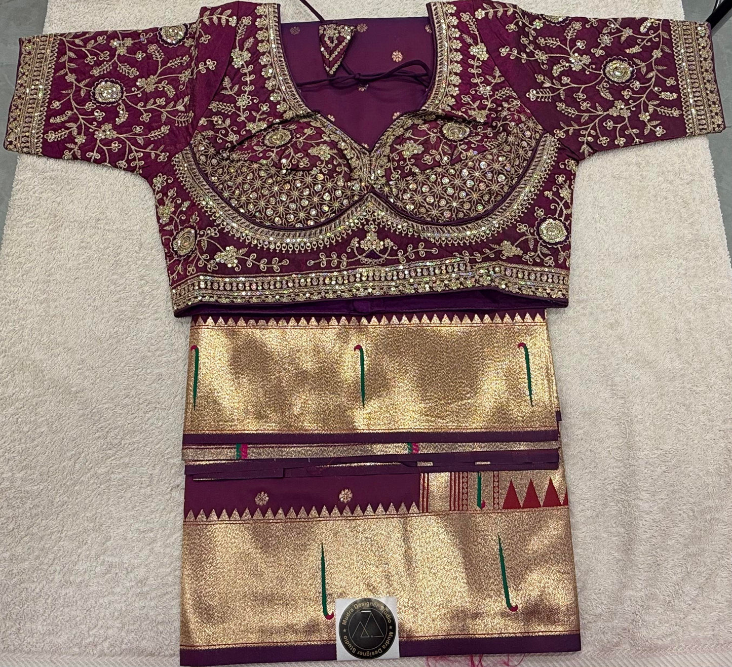 Paithani with Stitched Blouse 2