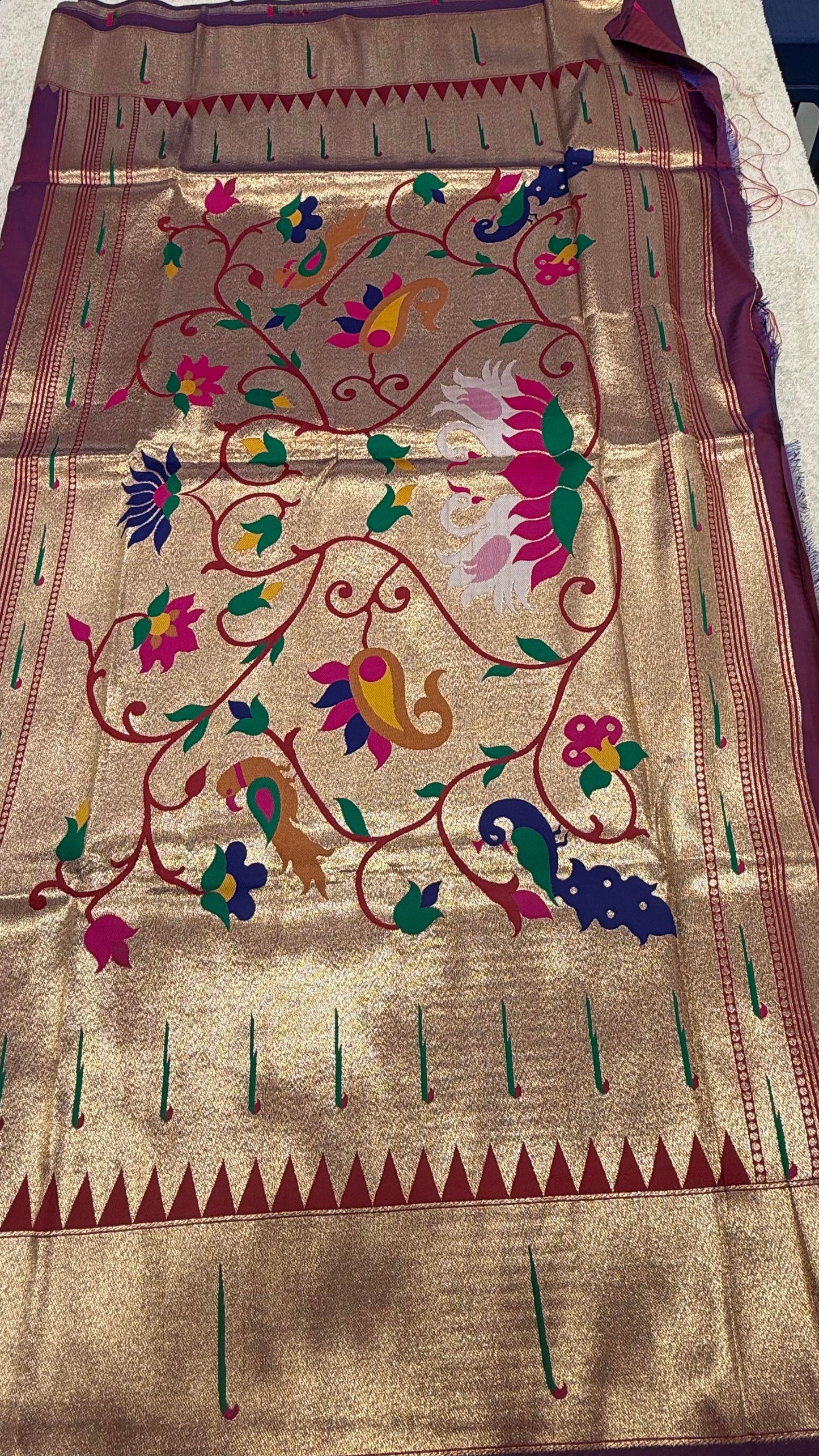 Paithani with Stitched Blouse 2