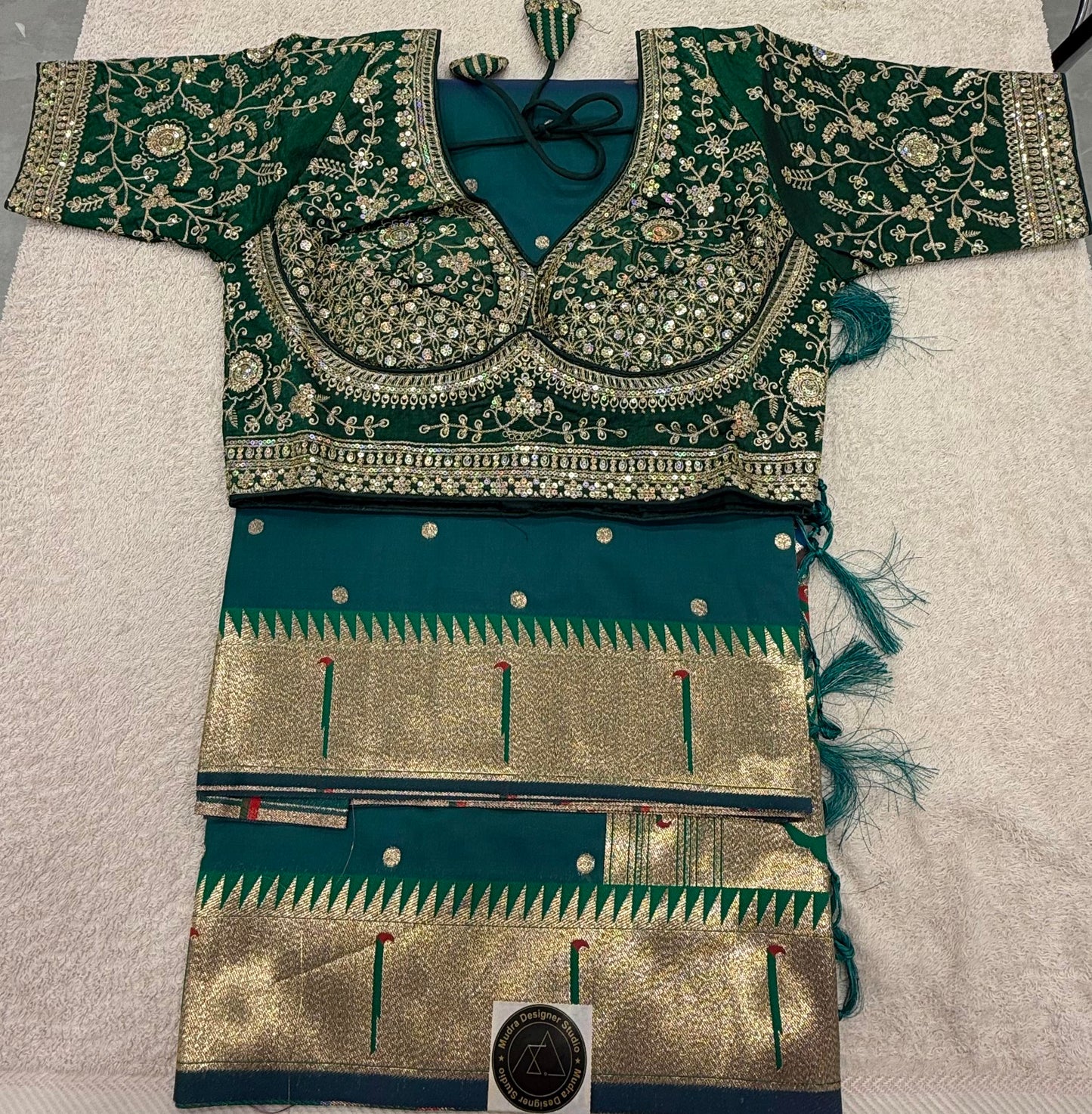 Paithani with Stitched Blouse 4