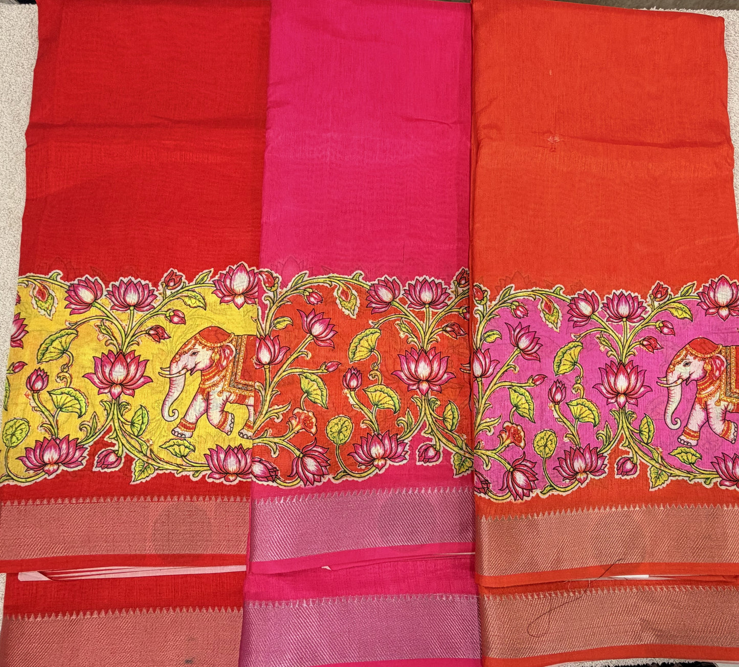 Digital Print Saree Mangalagiri Border 2