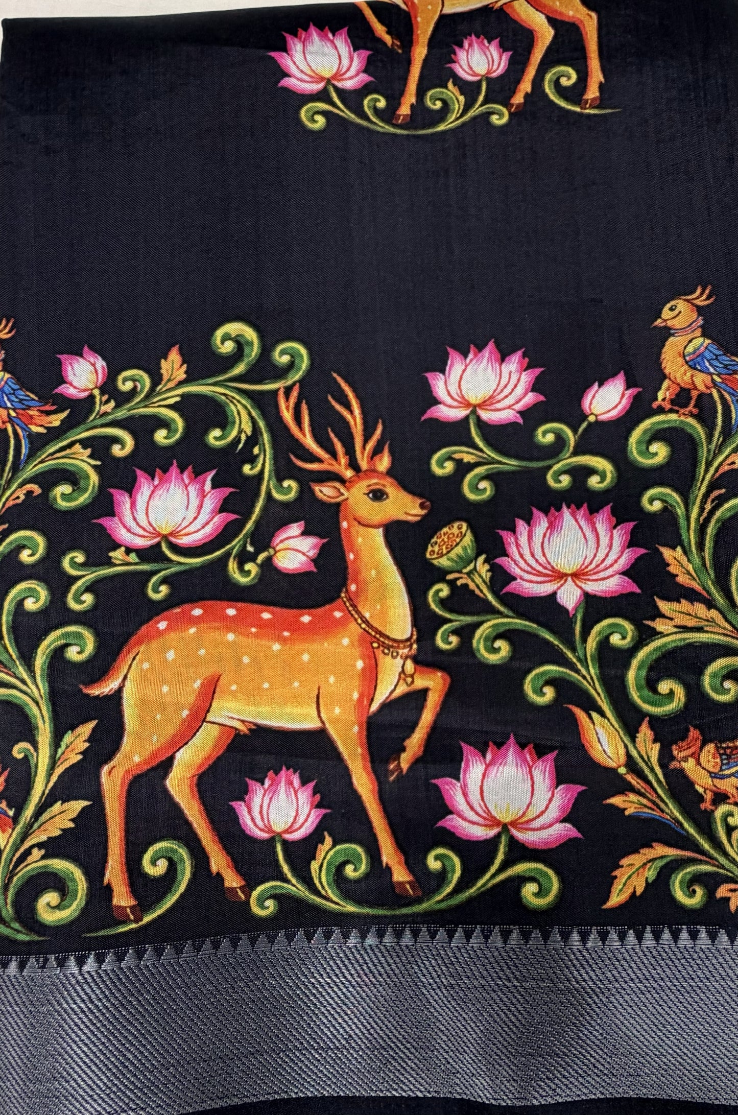 Digital Print Saree Mangalagiri Border 5