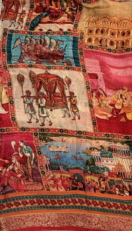 Georgette Kalamkari
