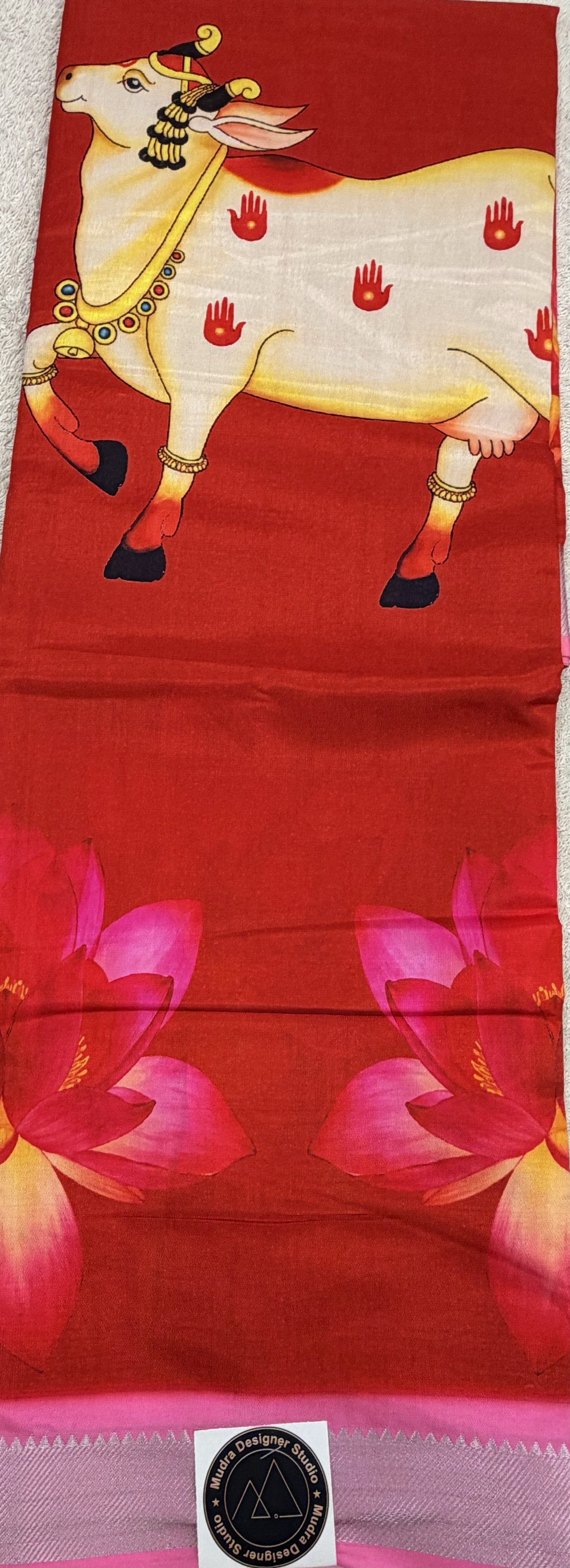 Digital Print Saree Mangalagiri Border 10